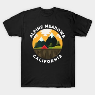 Alpine Meadows Ski Snowboard Mountain California Yosemite - Travel T-Shirt